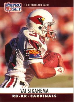 Vai Sikahema Phoenix Cardinals 1990 Pro set NFL #262